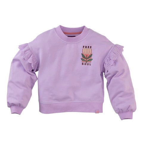 Z8 Kids W24 Meisjes sweater Mari Lavender Fame