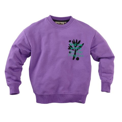 Z8 Kids W24 sweater Timon Purple palace