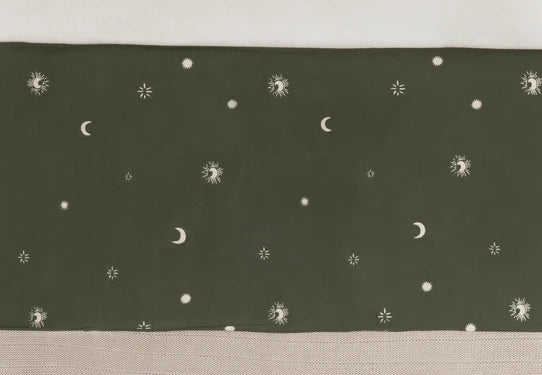 Jollein Laken Wieg 75x100cm Stargaze - Green Leaf 008-511-66091