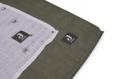 Jollein Hydrofiele Doek Large 115x115cm Stargaze - Leaf Green - 2 Stuks 535-852-66091