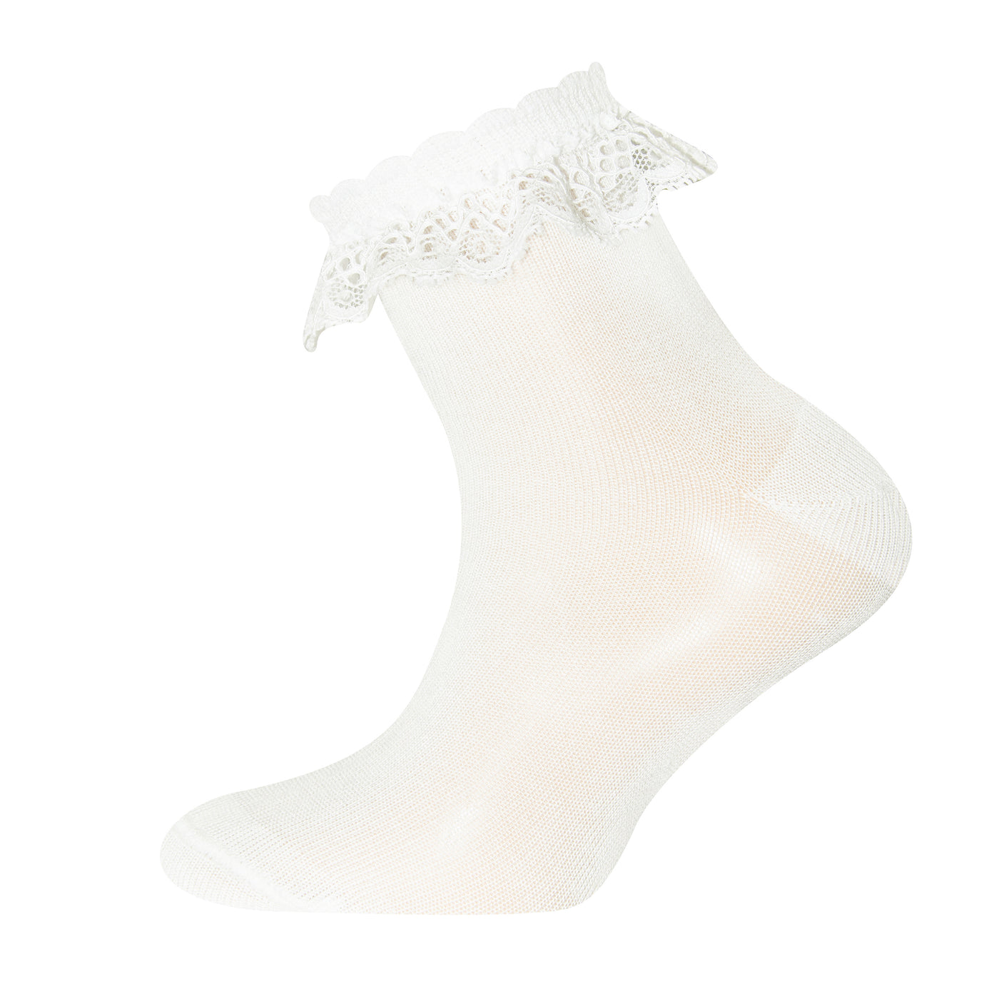 Ewers sokken merc.Baumwolle mit Spitze latte 201244 902