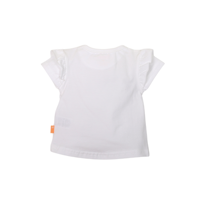 Bess S23 Shirt sh.sl. Heart Ruffles White 231104-001