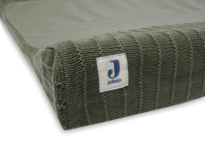 Jollein Aankleedkussenhoes 50x70cm Pure Knit - Leaf Green 022-506-67010