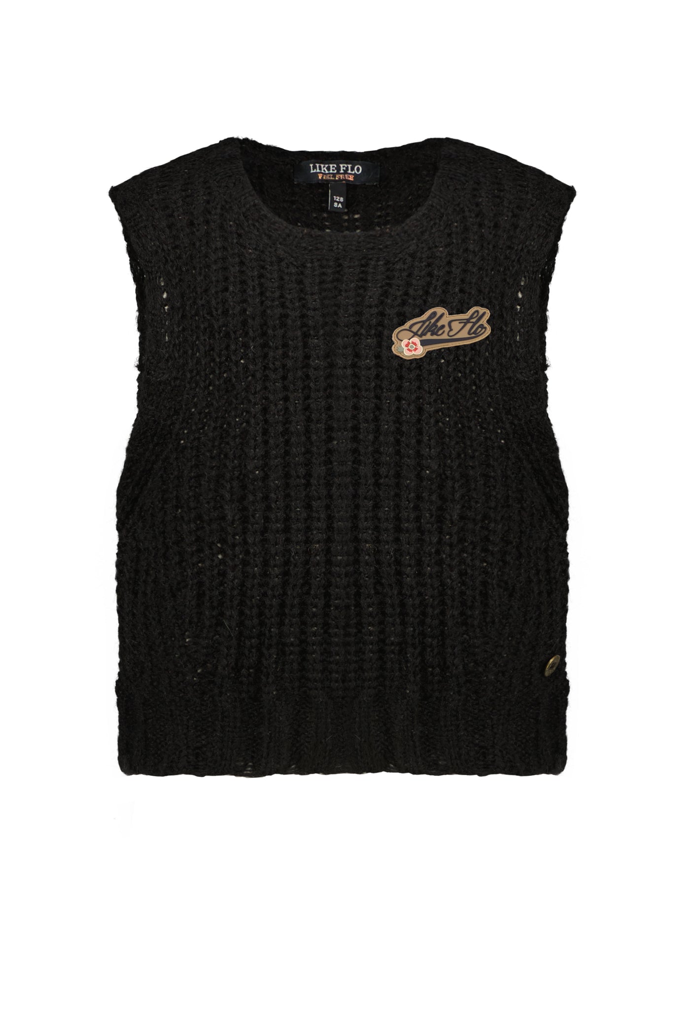 Flo girls knit cardigan spencer Black F209-5302 099