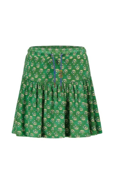 Like Flo S23 Flo girls crepe jersey skirt Green flower F302-5710 933