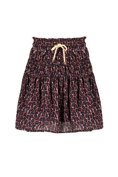 Nono Neille skirt short Batik Leopard AOP Vintage Rose N208-5702 240