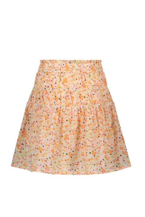 NoNo ss23 Nellie skirt short with elastic details + short lining Sour Lime N302-5705 333