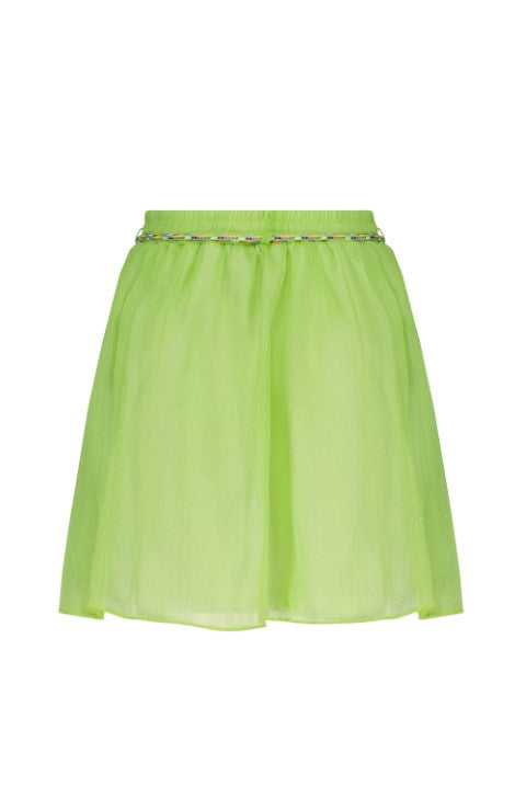 NoNo ss23 Noba solid skirt with colored cord Sour Lime N302-5707 333