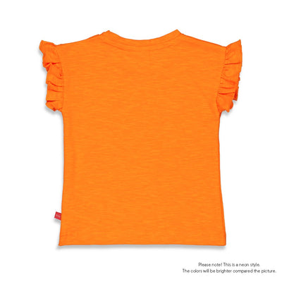 Feetje s23 S2337 T-shirt - Sunny Days Neon Oranje 51700808