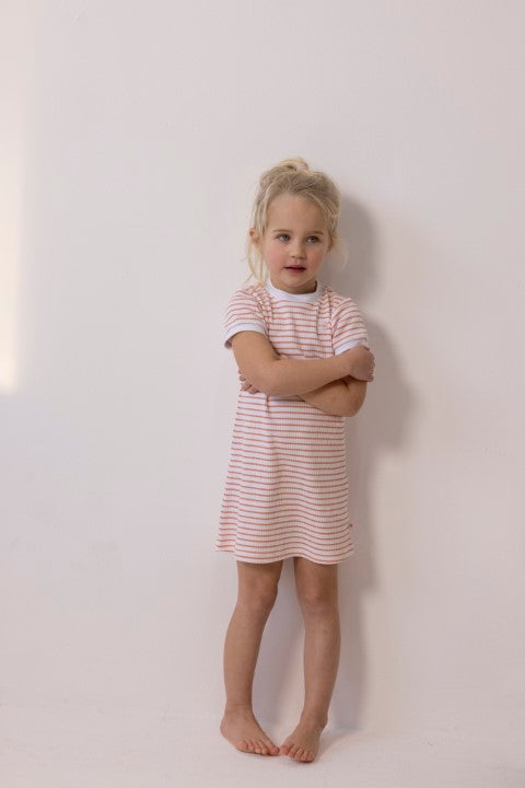 Feetje Wafel Pyjama Nachthemd wafel - Summer Special Terra Pink 305564