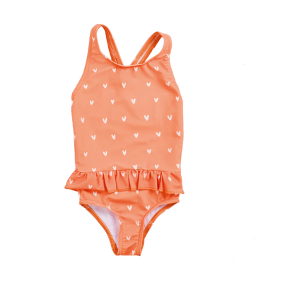 Swim Essentials badpak Oranje Hartjes