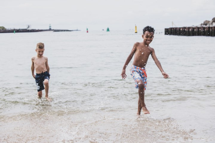 Tygo & Vito S23 Boys Kids beachshorts AO print FOOTBALL Bright Blue X302-6660 120
