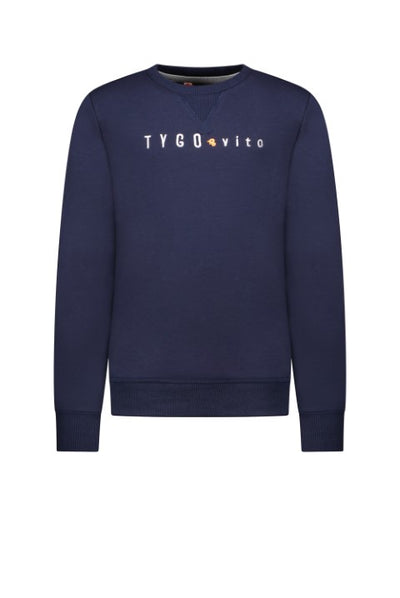 Tygo & Vito TV boys sweater TYGO & vito embro Navy XNOOS-6300 190