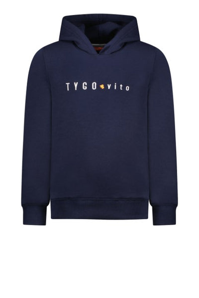 Tygo & Vito TV boys hoodie TYGO & vito emb Navy XNOOS-6302 190