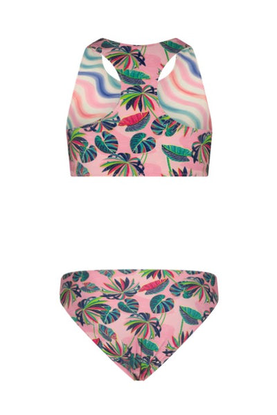 Bnosy S23 Girls sporty reversible bikini w/ aop Y302-5061 990