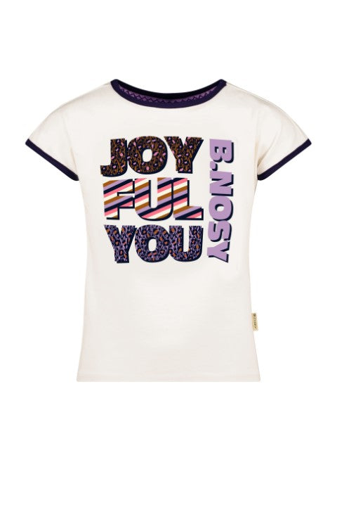 Bnosy S23 Girls ss shirt w/ multi color artwork Y302-5422 012