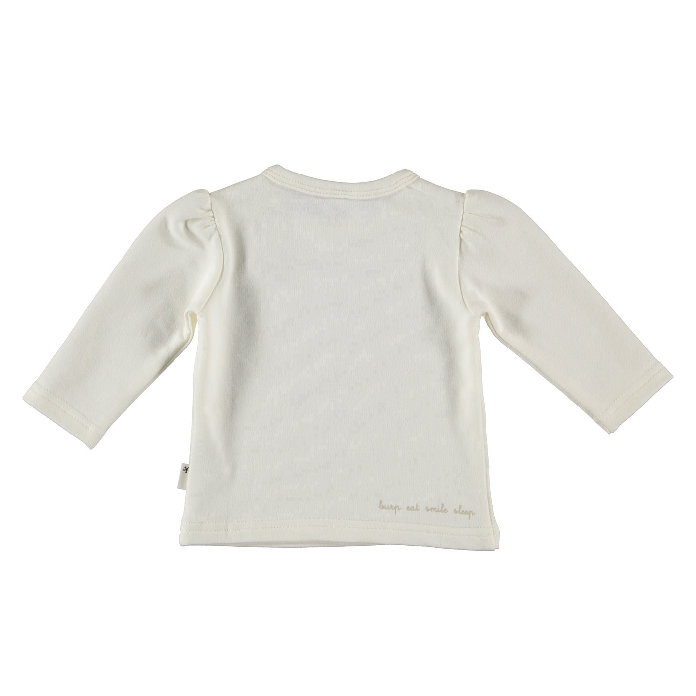 Bess organic  Shirt l.sl. Hearts White BO3011-001
