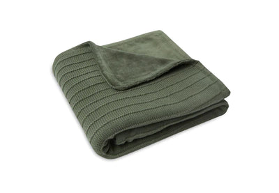 Jollein Deken Wieg Velvet Pure Knit - Leaf Green 517-511-67010