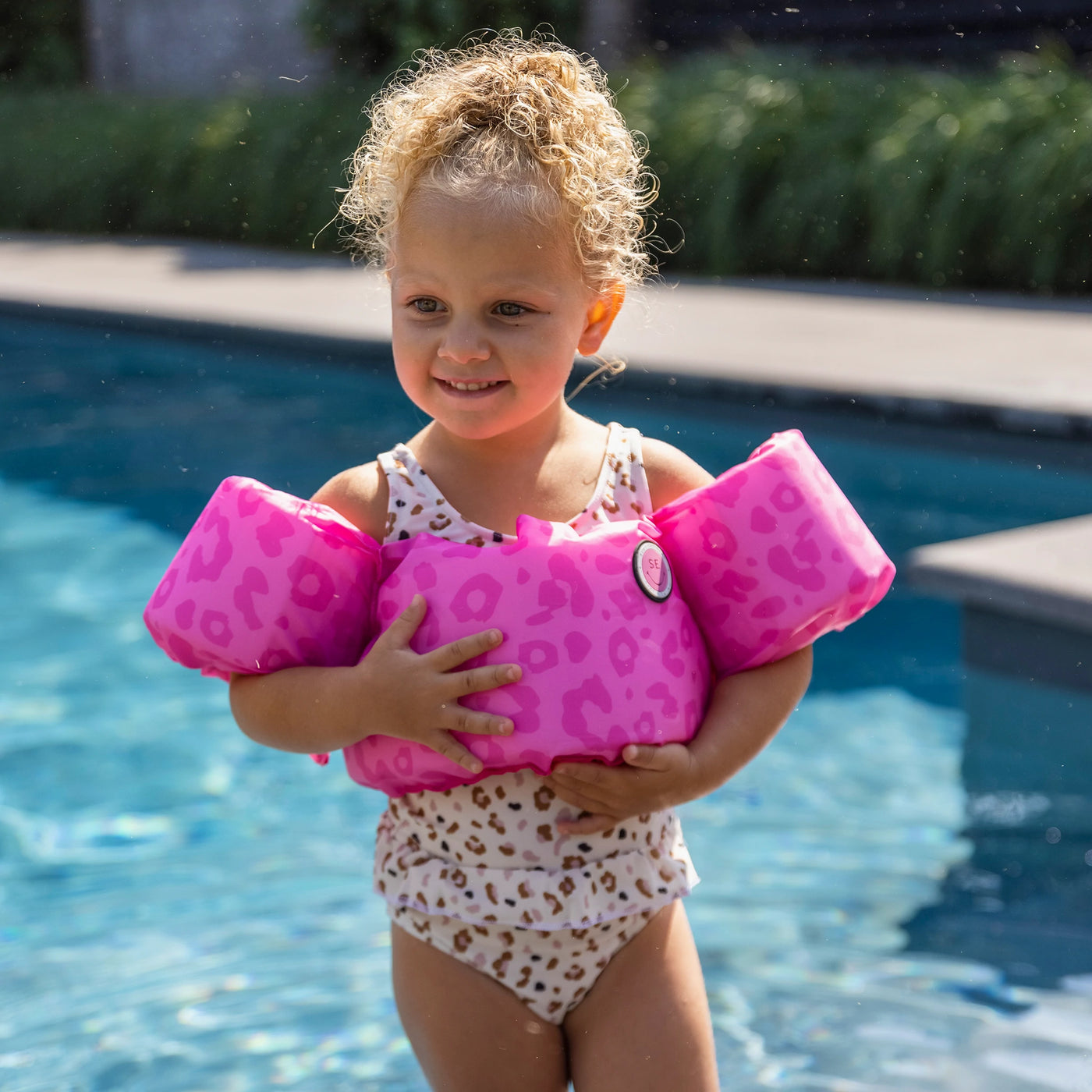 Swim Essentials Puddle Jumper Roze Panterprint 2020SE139